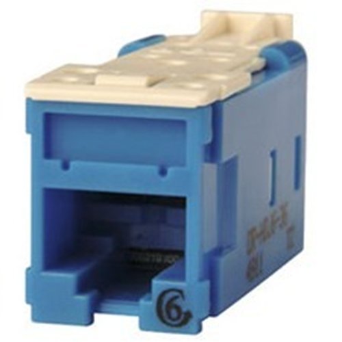 Ortronics, Clarity High Density Jack (HDJ) CAT6, T568A/B, Blue, HDJ6-36