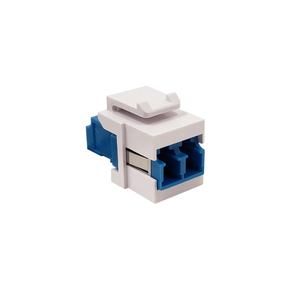 Insert de plaque murale LC/LC Keystone - UPC Duplex monomode