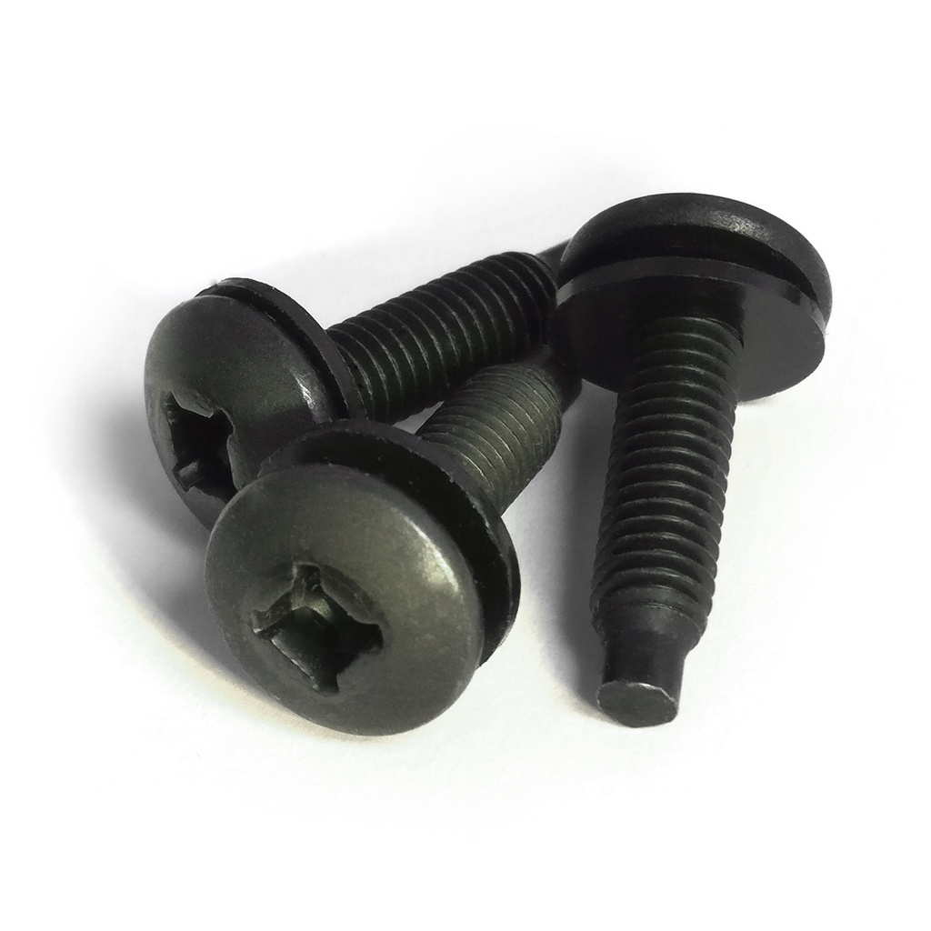 10-32 Rack Screw Black Oxide 3/4"