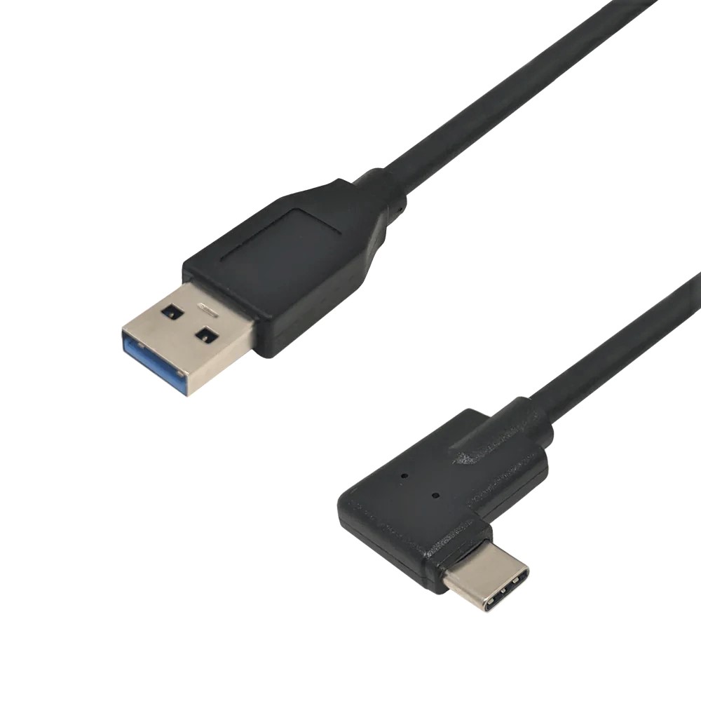 USB3.1 Type-C Right/Left Angle Male Cable to A Straight Male