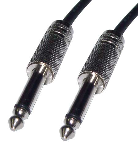 Câbles audio TS Mono 1/4" mâle vers TS Mono 1/4" mâle