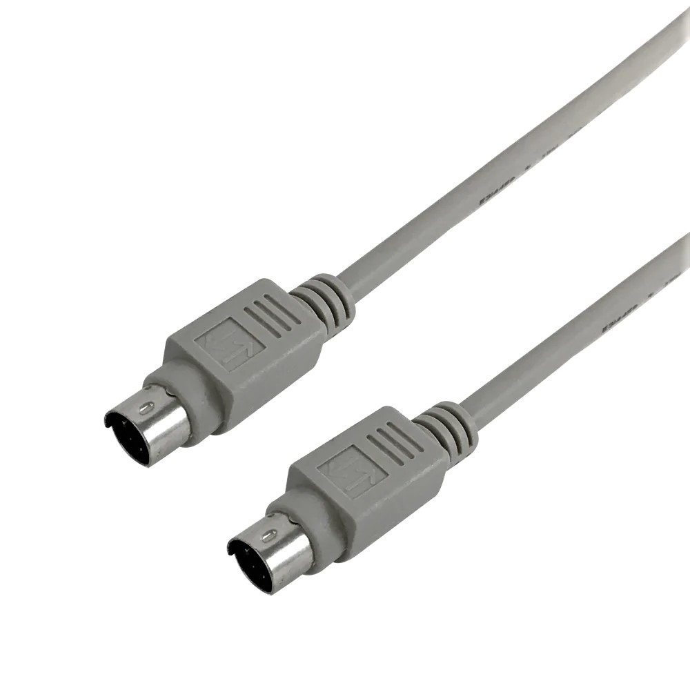 PS2 style Mini Din 6 Male to Male