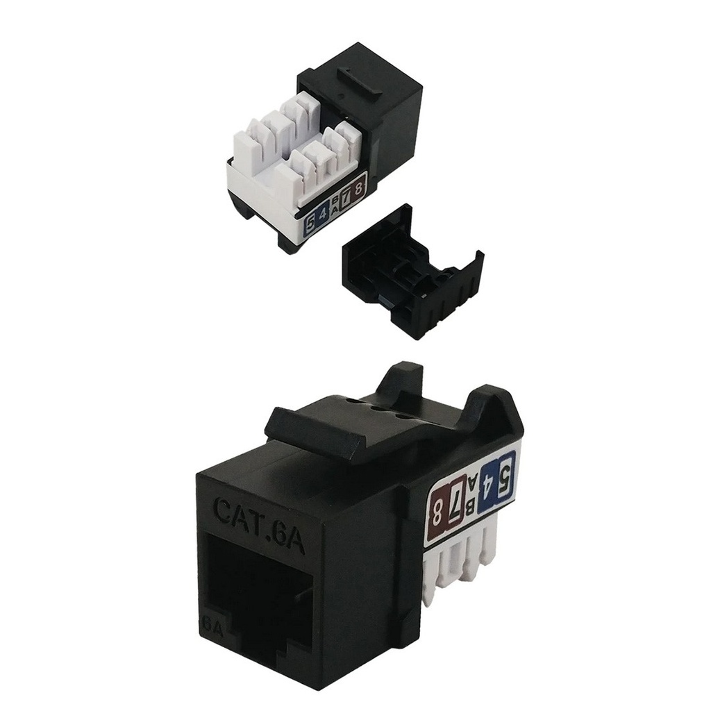 RJ45 CAT6 Slim Profile Modular Jacks Keystone Punch Down
