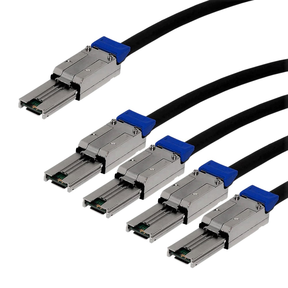 1m Splitter Cable External mini-SAS (SFF-8088) to 4x External mini-SAS (SFF-8088) 6G - 30AWG
