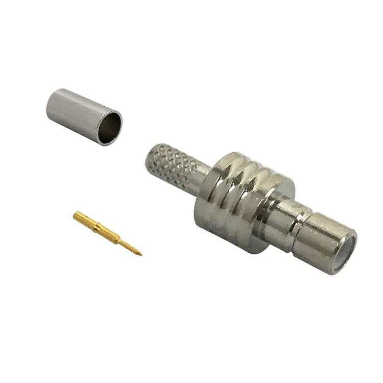 Connecteur à sertir femelle SMB pour RG174 (LMR-100) 50 Ohm