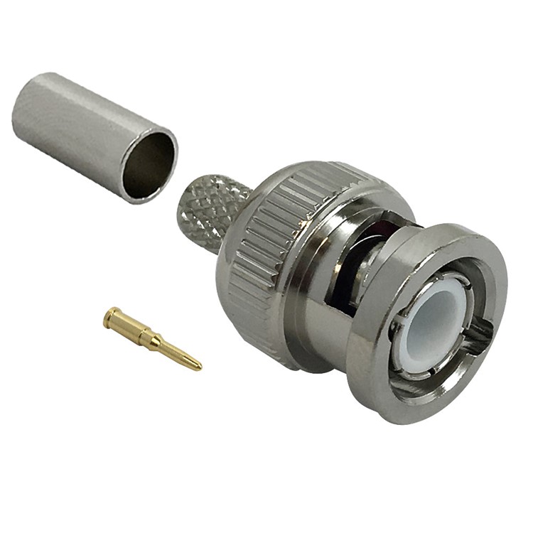 Connecteur BNC mâle à sertir pour LLR-240 50 Ohm
