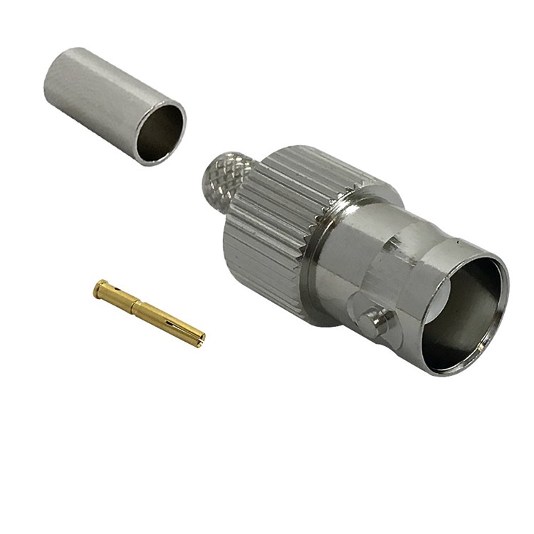 BNC Female Crimp Connector for LLR-240 50 Ohm
