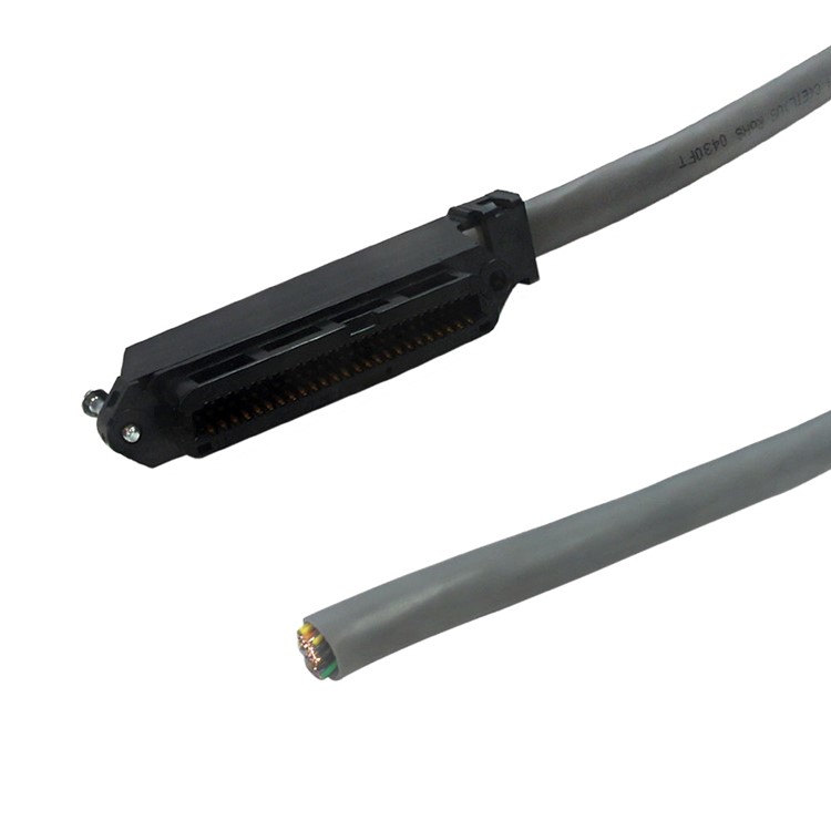 Telco 50 25 Pair Cat3 90-Degree Female to Blunt