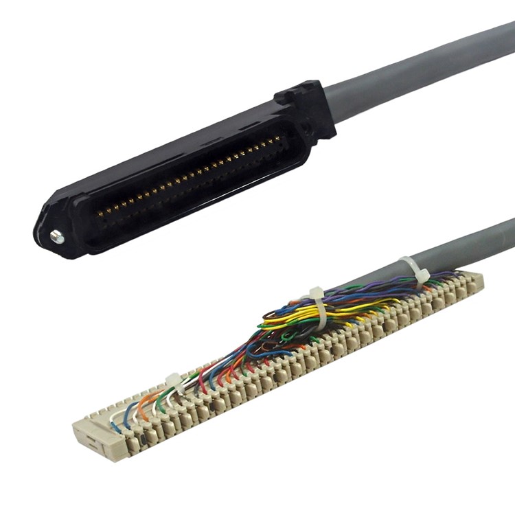 Telco 50 Cat3 90-Degree Male to BIX1A Cable