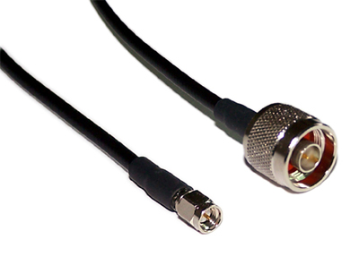 LMR-195 N-Type Male to SMA Male, RF Coax Antenna Cable