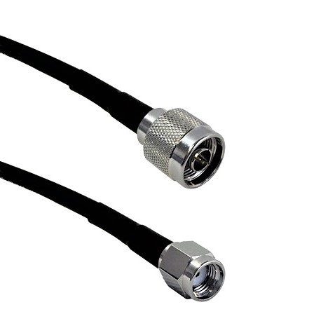 Câble LLR-195 Type-N mâle vers SMA mâle inversé