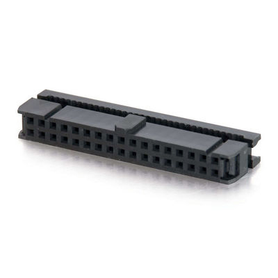 Connecteur à sertir polarisé à double rangée de ruban plat de type IDC, 10 à 64 positions