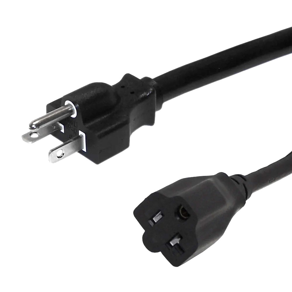 Power Cord NEMA 5-20P to NEMA 5-20R -12AWG (125V 20A)