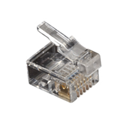 Connecteur RJ12 MMJ/DEC 6P6C OFFSET pour câble ovale plat multibrin 
