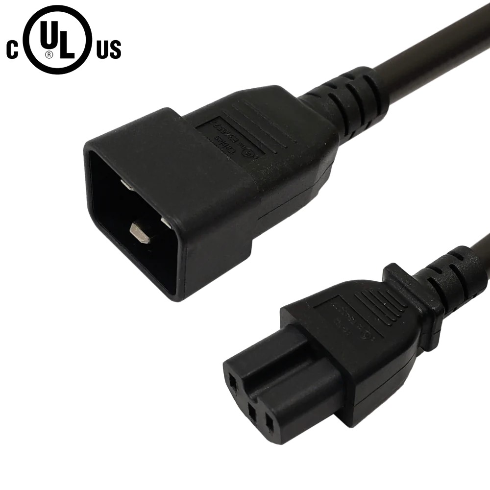 Câble d'alimentation IEC C15 vers IEC C20
