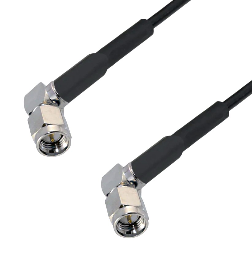Câble LMR-195 SMA (angle droit) mâle vers SMA (angle droit) mâle