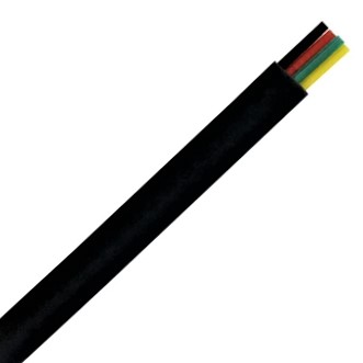 Modular Flat 26AWG Stranded  Black Cable  UL/CSA 4, 6, 8 Conductors