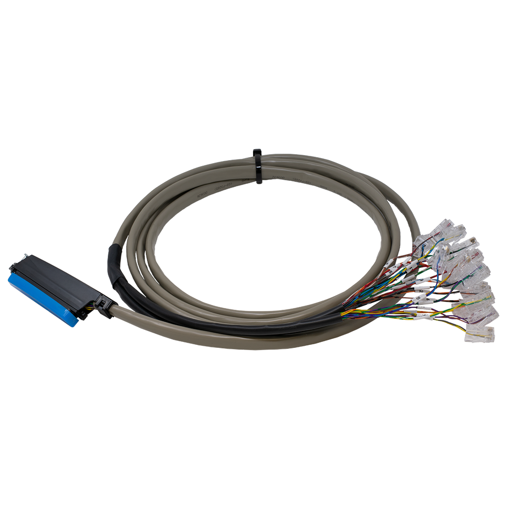 Telco 50 25-Pair Cat 3 Breakout Cable to 25X  RJ45 Connectors