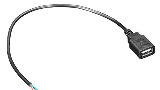 USB2.0 A Female to Open End Cable
