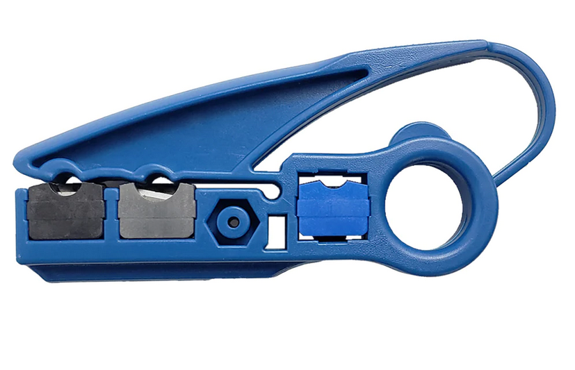 Coax Stripping Tool for RG59/62/6/11/7/213/8 & LLR-400 Cable (2-Blade)
