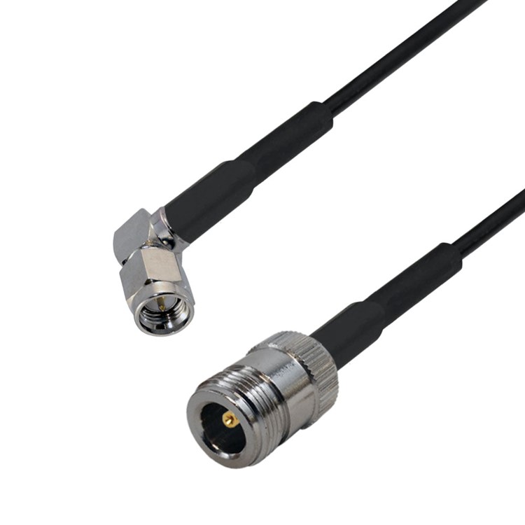 LLR-195 N-Type Female to SMA (Right Angle) Male Cable