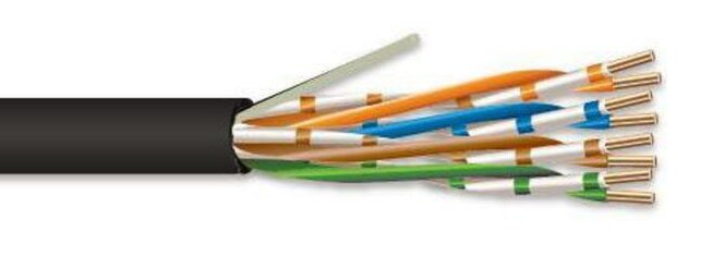 CAT6 4PR 23AWG CMP BLACK 1000pds