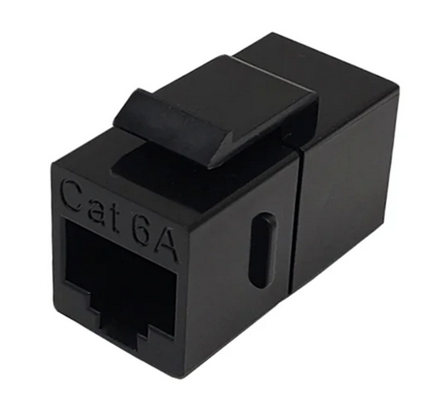 CAT6A RJ45 Female/Female Keystone Jack
