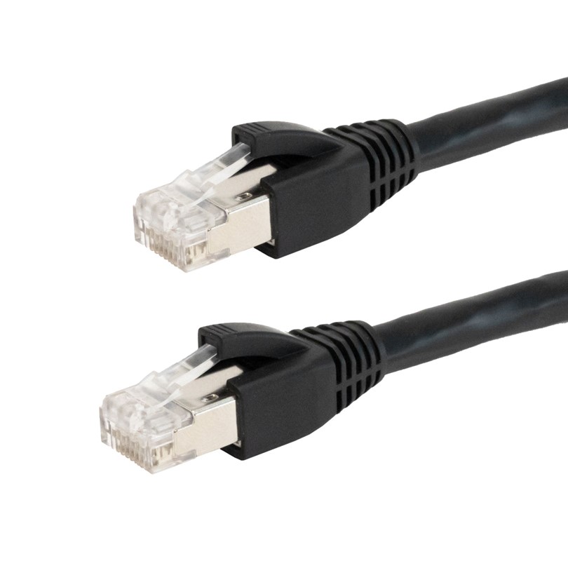 Cat6 Plenum STP Solid Shielded 23AWG Patch Cable - CMP/FT6