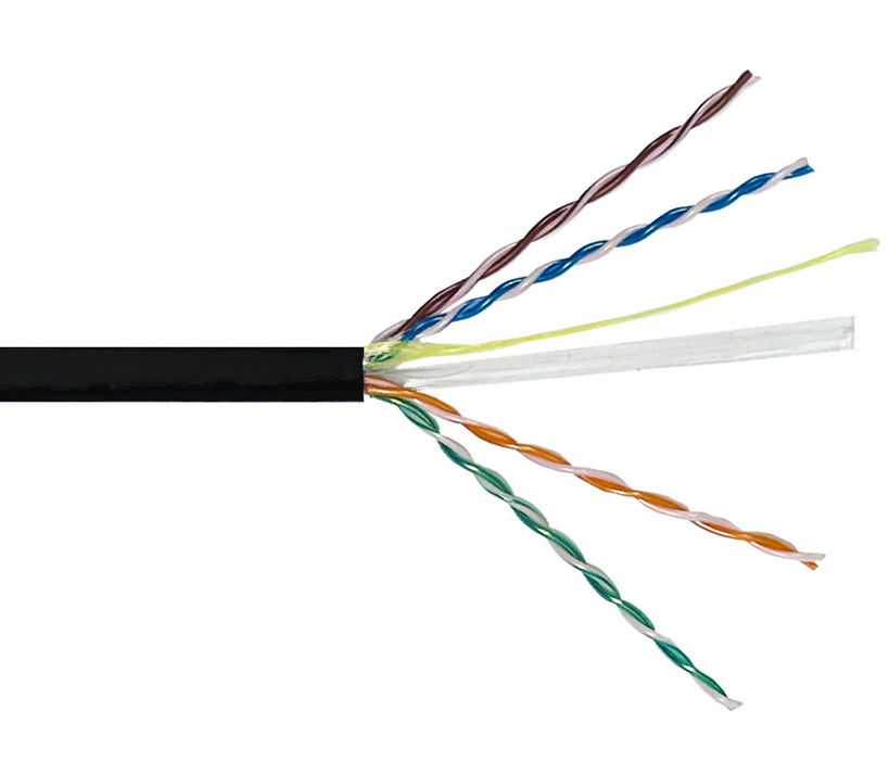 CAT6 UTP 4 Paires 23AWG (CMP) Plénum Solide - 1000'