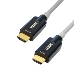 HDMI AOC 2.1 - Câble Optique Actif - Blindé 8K@60Hz - UHD - Câble Gaine Silicone (jusqu'à 100')