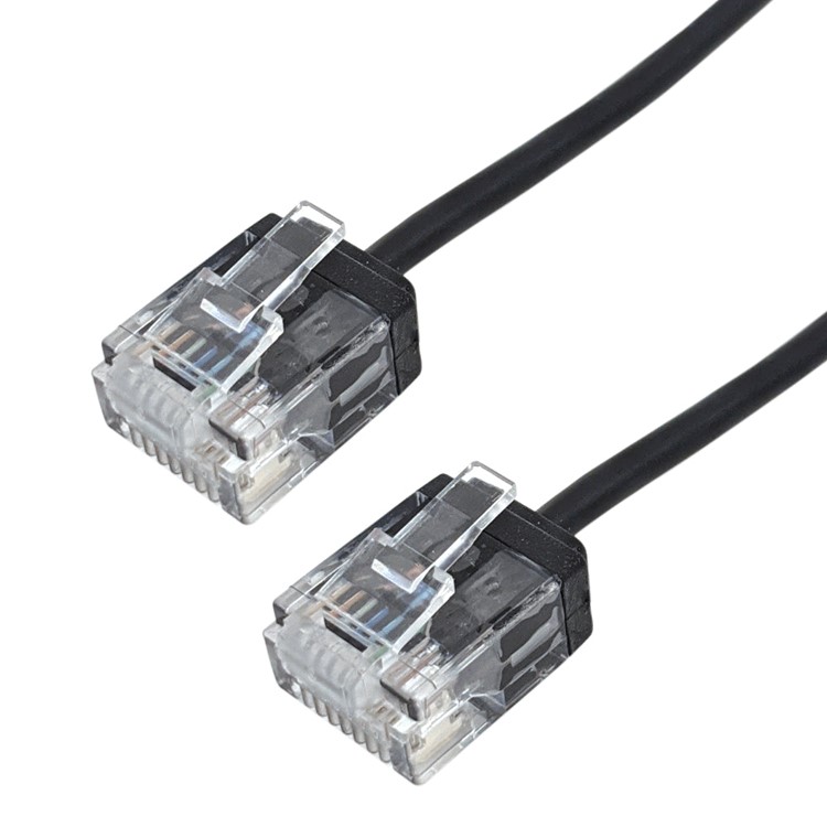 CAT6 Micro-Thin (10 GIG) Molded Patch Cable 32AWG Riser CMR