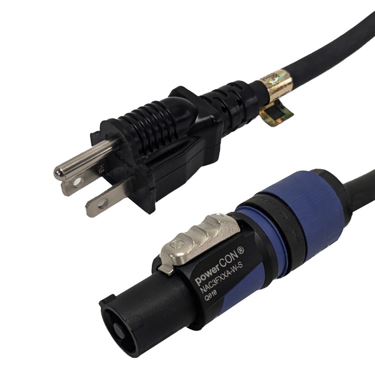 5-15P to PowerCON Blue AC Power-in - 14AWG SJOW