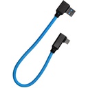 USB3.2 Type C to A Right Angle  (Blue)