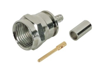 BAC538, Type F Male Crimp Plug RG179/187