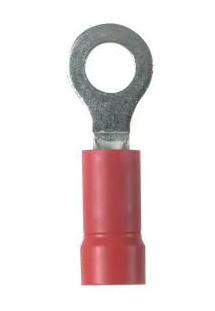 PV18-8R, #8 Stud RING-Terminal 18-22  VYL RED, Panduit