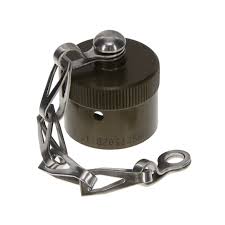 MS27502B11C, Receptacle Protective Cover Straight Aluminum Olive Drab Cadmium