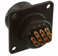 KPT02E1210S, ITT Cannon, LLC,10 Position Circular Connector Receptacle, Female Sockets Solder Cup