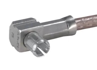 16-MCX-50-2-14/133-NE, MCX, 50 Ohm, Right angle cable plug (male), HUBER+SUHNER