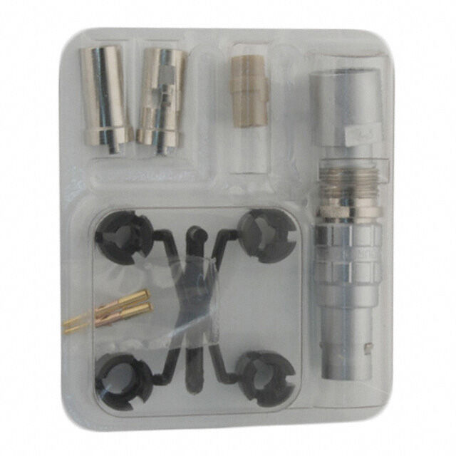 JBXFD0G02MCSDSMR, 2 Position Circular Connector Plug, Male Pins Crimp