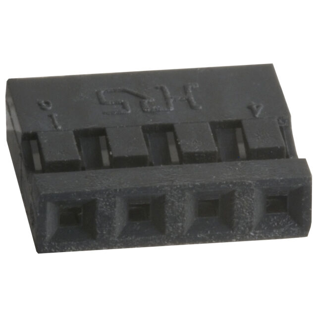 A4B-4S-2C, 4 Position Rectangular Housing Connector Receptacle Black 0.079" (2.00mm), Hirose