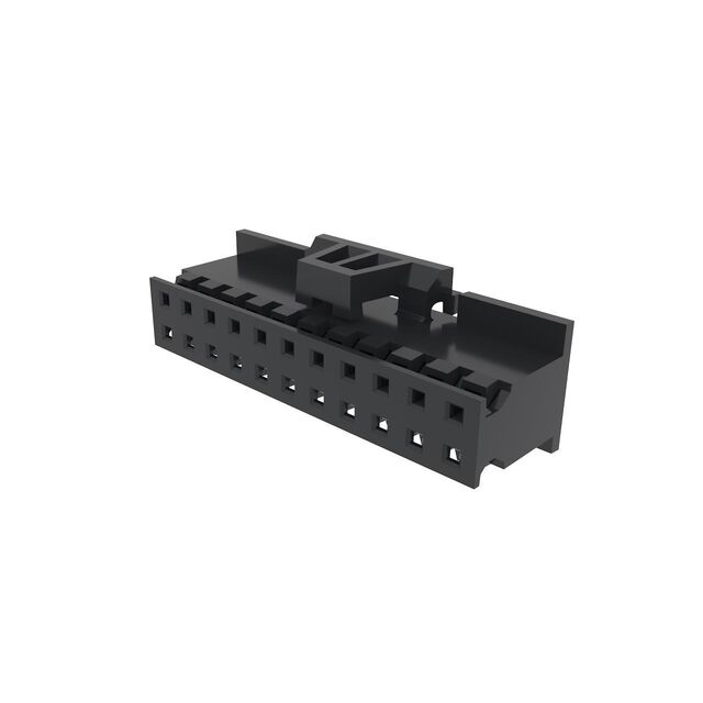 10073599-022LF, 22 Position Rectangular Housing Connector Receptacle Black 0.079" (2.00mm), Amphenol ICC (FCI)