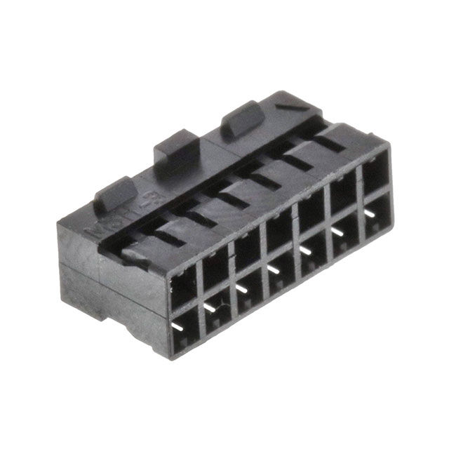 MOLEX, 0511101451, 14 Position Rectangular Housing Connector Receptacle Black 0.079" (2.00mm)