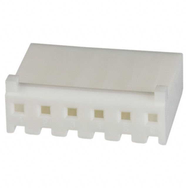 770849-5, 6 Position Rectangular Housing Connector Receptacle Natural 0.156" (3.96mm), TE Connectivity AMP Connectors