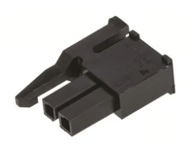 2029047-2, 2 Position Rectangular Housing Connector Receptacle Black 0.118" (3.00mm), TE Connectivity AMP Connectors