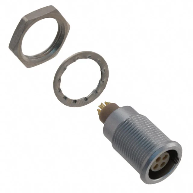 EGG.0B.304.CLL, 381-7090, 4 Position Circular Connector Receptacle, Female Sockets Solder Cup, LEMO