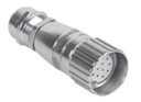 Turck CK 12-0 Circular M23 Socket, 12 Position, Solder Terminal, 8A, 300V