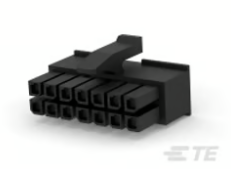 [ZAM-1-794617-4] 1-794617-4,14 Position Receptacle Black 0.118" (3.00mm), MICRO M&L, TE Connectivity AMP Connectors