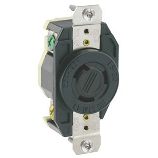 [ZLV-2310] Leviton 2310 L5-20R 20 A, 125 V, prise de verrouillage encastrée, qualité industrielle