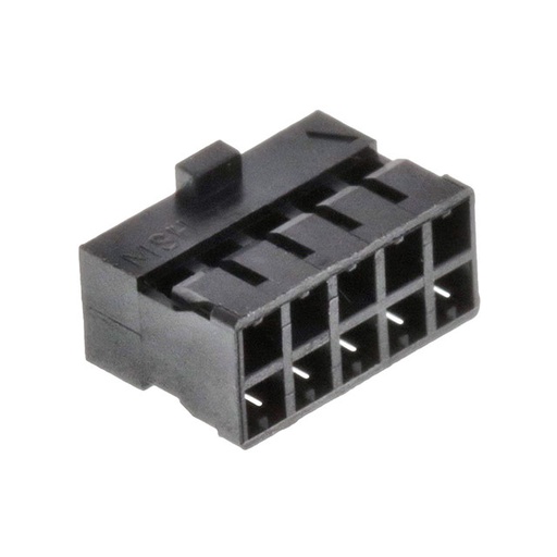 [ZMX-51110-1051] 51110-1051, MOLEX 10 Position Rectangular Housing Connector Receptacle Black 0.079" (2.00mm)