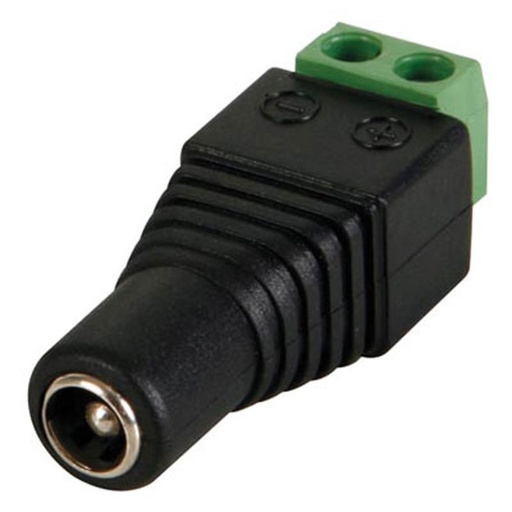 [ZVE-CD017] DC Jack to Screw Terminal, 2.5 mm x 5.5 mm